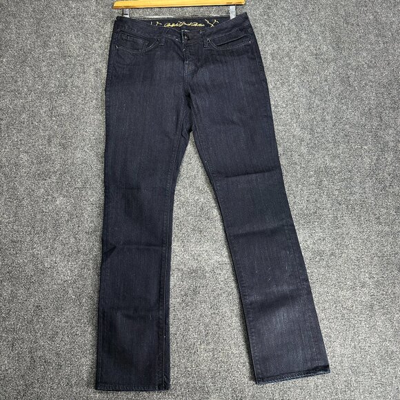Buffalo Jeans Womens 3 Jarah Mid Rise Stretch Skinny Dark Wash Cotton Spandex - Picture 1 of 9